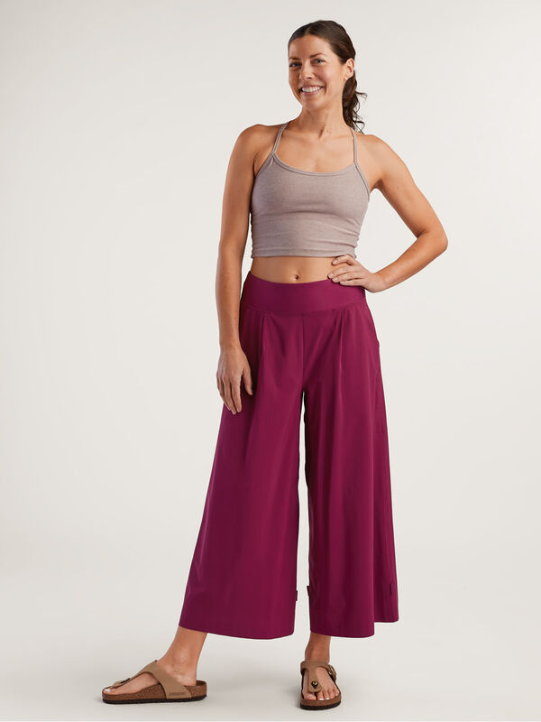 High Waist Wide Leg Pants: Round Trip - Petite