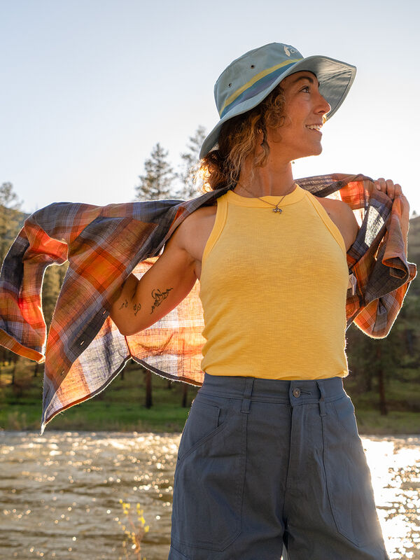 Plaiditude Button Down Shirt Cropped Length