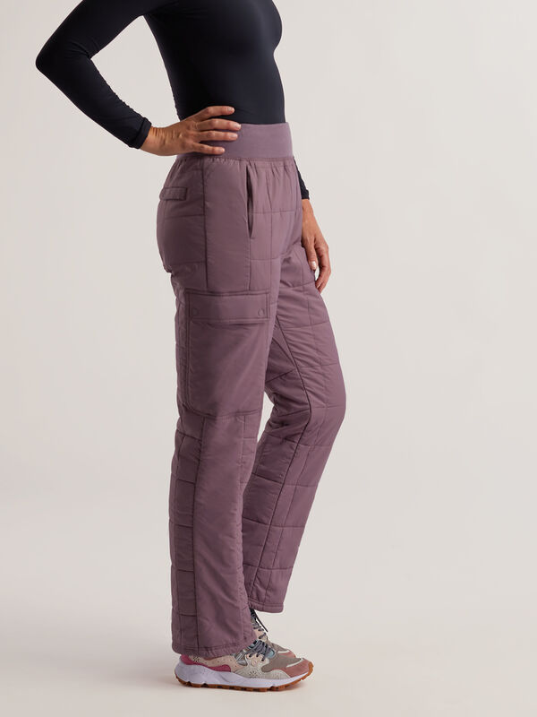 Women&rsquo;s High Rise Quilted Joggers Pinyon