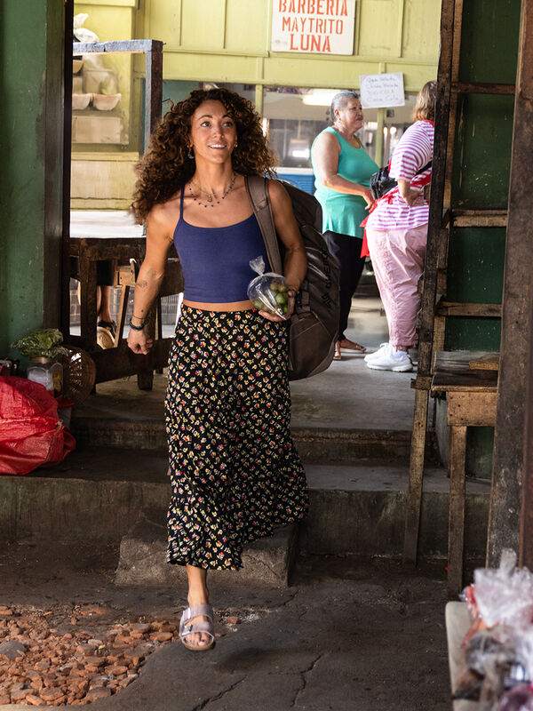Toad&Co Women's Marigold Tiered Midi Skirt: Samba