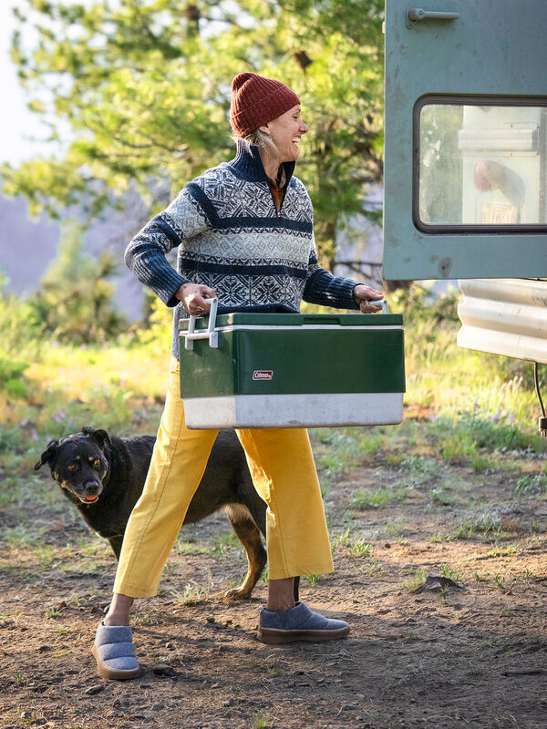 Women&rsquo;s Snowcat 1/4 Zip Washable Wool Blend Pullover Sweater