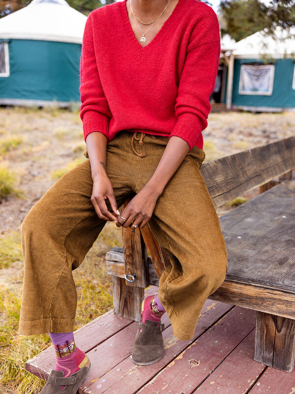 Toad & Co Women&rsquo;s Toddy V Neck Sweater Cozy Layer