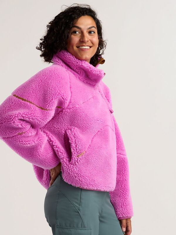 SENIQ Women&rsquo;s Half Baked  Wool Blend Fleece Pullover