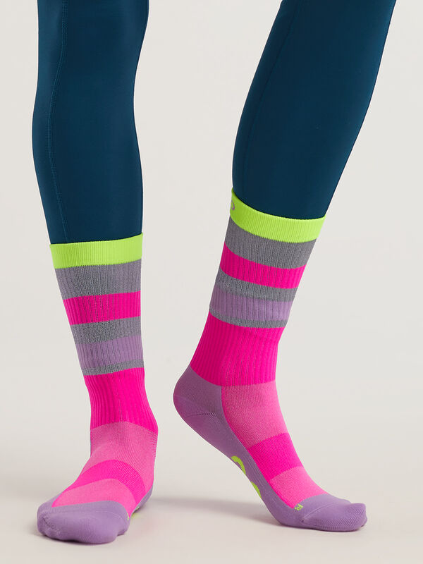 GOFLUO Women&rsquo;s Ray Reflective Hi-Vis Crew Socks